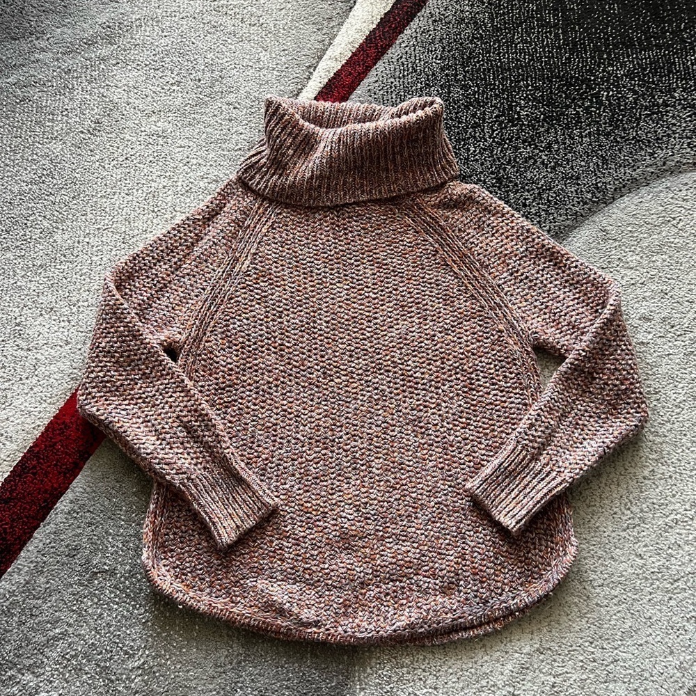 Prana Callisto Colorful Western Raglan Knit Turtle Neck Sweater - Picture 3 of 5